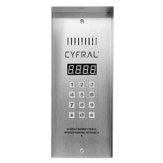 Digitaal paneel CYFRAL PC-3000R smal met RFiD-lezer opbouw