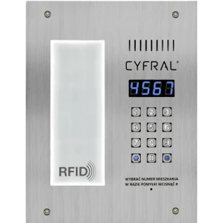 Digitaal paneel Cyfral PC-3000RL met RFID proximity key fob lezer