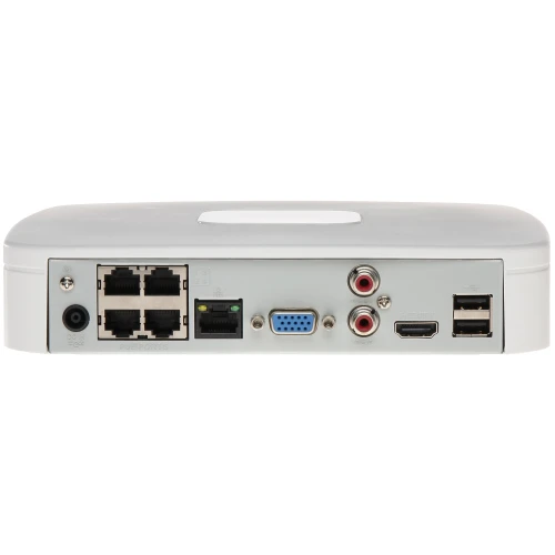IP Recorder NVR4104-P-4KS2/L 4 kanalen +4-poorts POE switch DAHUA