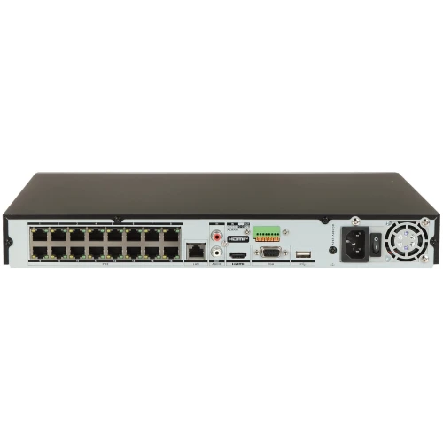 IP Recorder DS-7616NXI-K2/16P 16 kanalen, 16 PoE ACUSENSE Hikvision