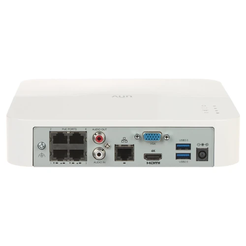 IP Recorder NVR301-04LX-P4 4 kanalen, 4 PoE UNIVIEW