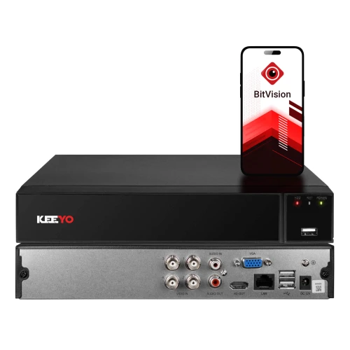 Hybride recorder KEEYO LV-V-XVR-4CH 4-kanaals