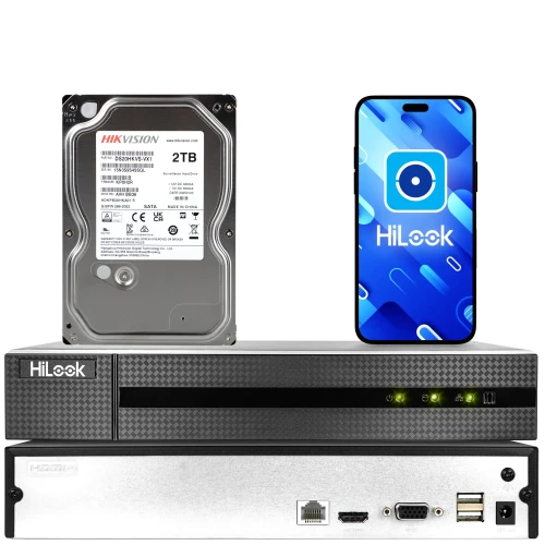 HiLook by Hikvision IP-recorder NVR-8CH-4MP met 1TB schijf