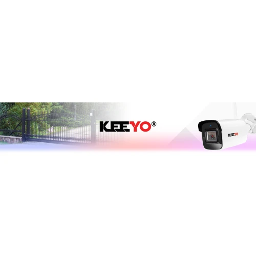 Draadloze Wifi IP-buis camera Keeyo 4 MPx