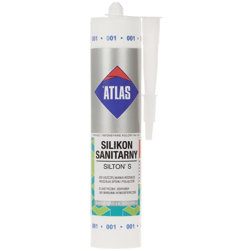 Sanitaire siliconen SIL-S280-W / ATLAS SILTON S PATROON 280ml Wit
