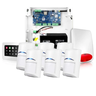 NeoGSM-IP alarmsysteem, Wit, 6x sensor, GSM-melding, Wifi