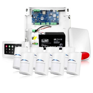 NeoGSM-IP alarmsysteem, Wit, 8x sensor, GSM-melding, Wifi
