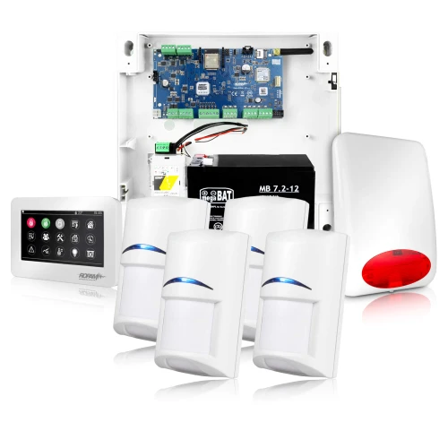 NeoGSM-IP Alarmsysteem, Wit, 4x sensor, GSM-melding, Wifi