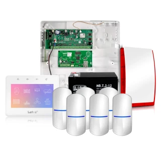 Satel Integra 32 alarmsysteem, Wit, 6x sensor, Mobiele app, Notificatie