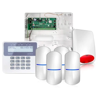 Satel Perfecta 16 alarmsysteem, 4x Huisdiervriendelijke detector, LCD, Mobiele app, Notificatie