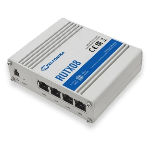 Teltonika RUTX08 | Industriële router | 1x WAN, 3x LAN 1000 Mb/s, VPN