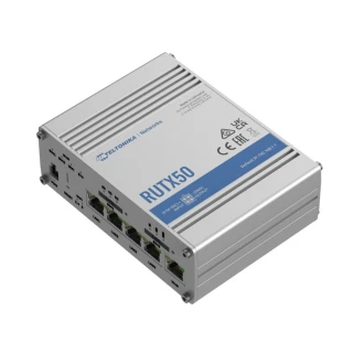 Teltonika RUTX50 | Professionele industriële router | 5G, Wi-Fi 5, Dual SIM, 5x RJ45 1000Mb/s