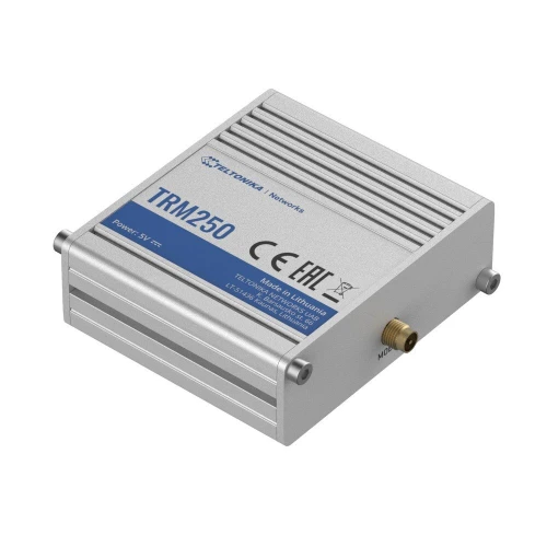 Teltonika TRM250 | Industriële modem | 4G/LTE (Cat M1), NB-IoT, 3G, 2G, mini SIM, IP30