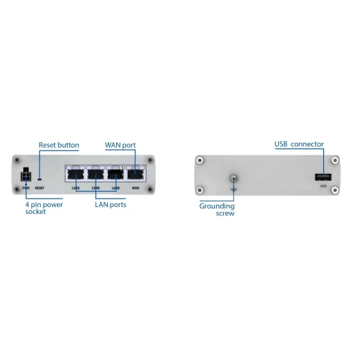 Teltonika RUTX08 | Industriële router | 1x WAN, 3x LAN 1000 Mb/s, VPN