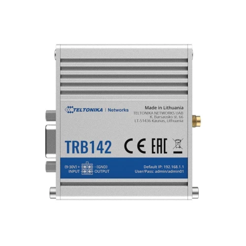 Teltonika TRB142 | Gateway, IoT-poort | LTE Cat 1, RS232, Afstandsbeheer