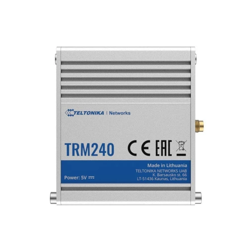 Teltonika TRM240 | Industriële modem | 4G/LTE (Cat 1), 3G, 2G, mini SIM, IP30
