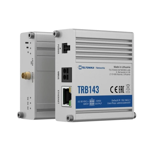 Teltonika TRB143 | Gateway, IoT-poort | LTE Cat 4, 3G, 2G, M-Bus, Afstandsbeheer