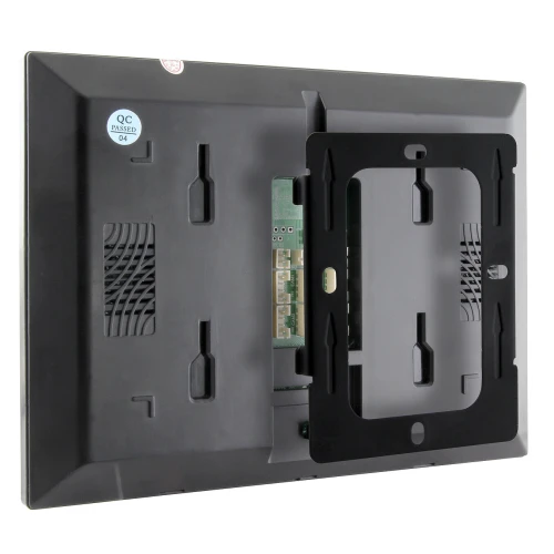Videodeurbel EURA VDP-80C5 - dubbel, zwart, 2x LCD 7'', FHD, ondersteuning voor 2 ingangen, camera 1080p., RFID-lezer, opbouw