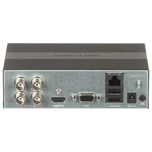 AHD, HD-CVI, HD-TVI, CVBS, TCP/IP DS-E04HQHI-B 4-kanaals recorder Hikvision
