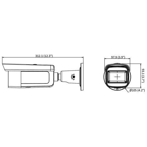 Vandalismebestendige IP-camera DS-2CD2623G2-IZS(2.8-12MM)(D) ACUSENSE - 1080p Hikvision