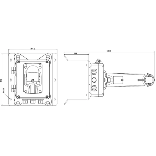 Hoeksteun voor camera DS-1602ZJ-BOX-CORNER Hikvision