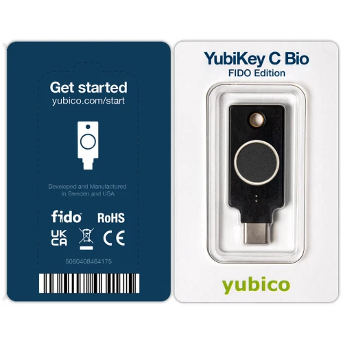 Yubico YubiKey C Bio - Biometrische U2F FIDO/FIDO2 hardware sleutel