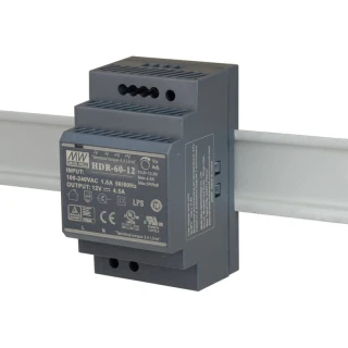 Voeding voor DIN-rail 12VDC/4,5A HDR-60-12
