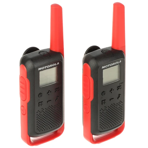 Set van 2 PMR-radiotelefoons MOTOROLA-T62/RED 446.1MHz ... 446.2MHz