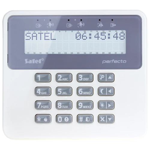 Satel Perfecta 16 alarmsysteem, 8x detector, LCD, SP-4001 R signaalgever, accessoires