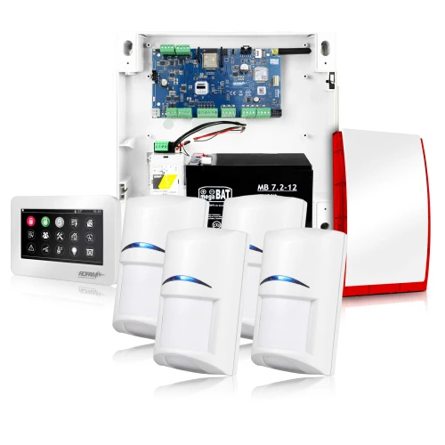 Alarmset Ropam NEOLTE-IP-SET, 1x Sirene, 4x Bewegingsdetector, 1x Bedieningspaneel, accessoires