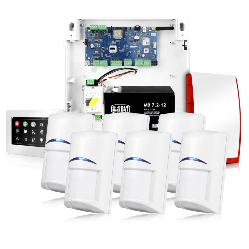 Alarmset Ropam NEOLTE-IP-SET, 1x Sirene, 6x Bewegingsdetector, 1x Bedieningspaneel, accessoires