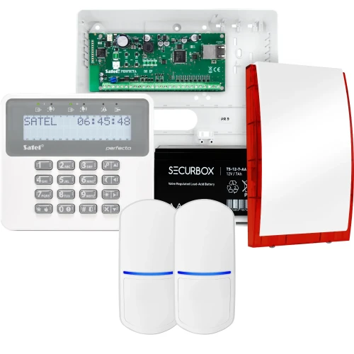 SATEL PERFECTA 32 IP alarmsysteemset, 2x detector, sirene, bedieningspaneel