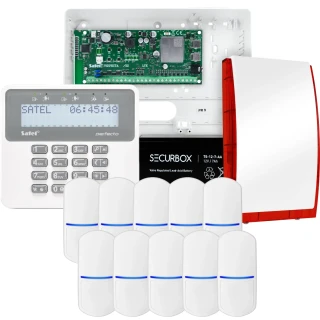 SATEL PERFECTA 32 LTE alarmsysteemset, 10x PET detector, sirene, bedieningspaneel