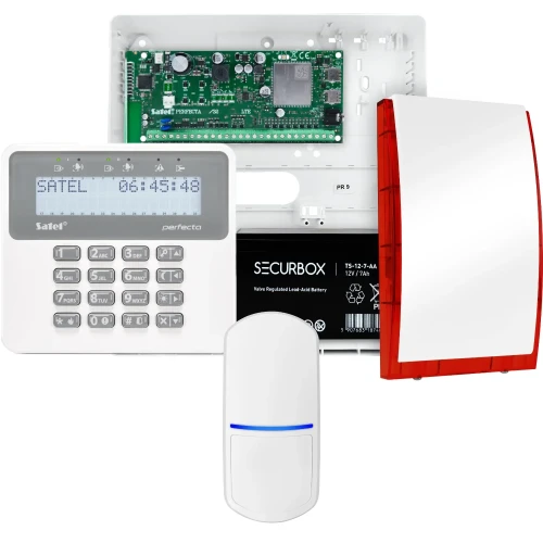 SATEL PERFECTA 32 LTE alarmsysteemset, 1x PET-detector, sirene, bedieningspaneel