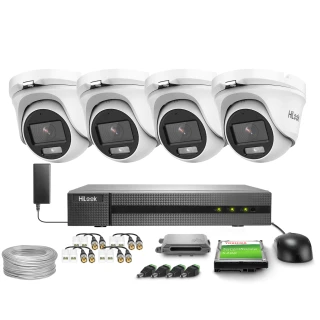 Set voor monitoring 4x TVICAM-T5M-20DL 5MPx, ICR, WDR, HiLook by Hikvision