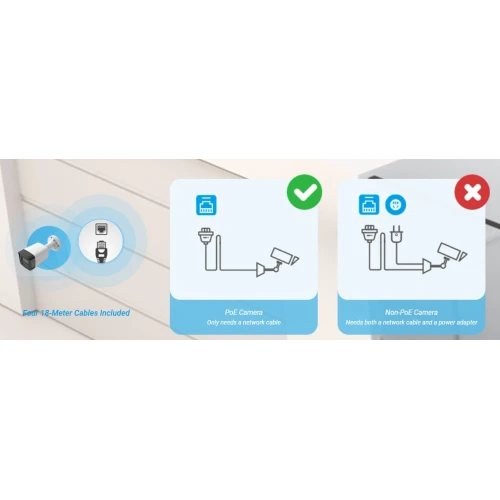 EZVIZ bewakingsset 4x PoE-camera 8Mpx, recorder, 2TB schijf