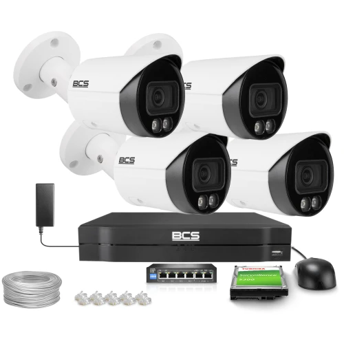 IP bullet camera 4Mpx BCS-L-TIP14FCR3L3-Ai1, NightColor