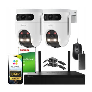 EZVIZ Wi-Fi Bewakingsset 4x H9c 3K