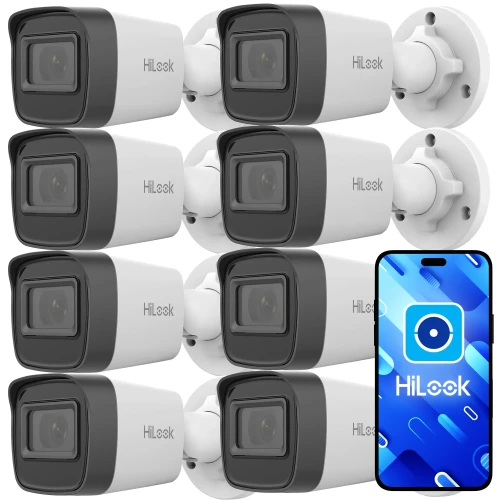 HiLook by Hikvision IP-buiscamera set 8x IPCAM-B4-P 2K+