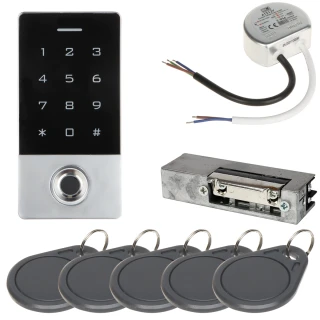 Toegangscontroleset ATLO-KRMF-555, voeding, elektrisch slot, toegangskaarten