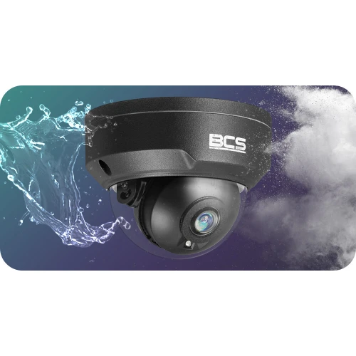 IP-camera BCS-P-DIP25FSR3-Ai1-G 5Mpx IR 30m, STARLIGHT, vandaalbestendig, alarmingangen